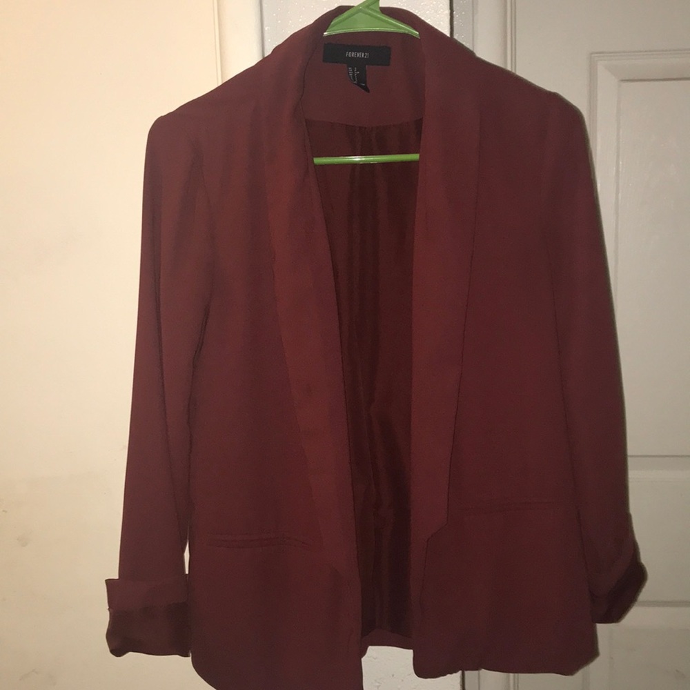 Burgundy Blazer